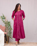 Embroidery Rani Pink Cord Set (RA002B)