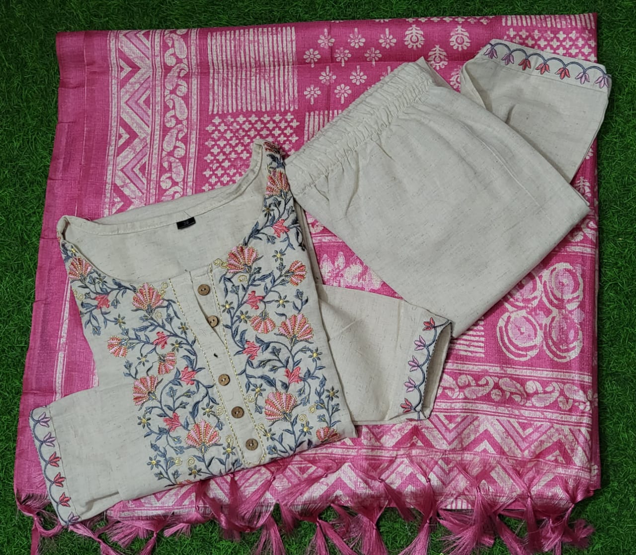 COTTON FLEX 3 PCS SUIT SET (RA005A)