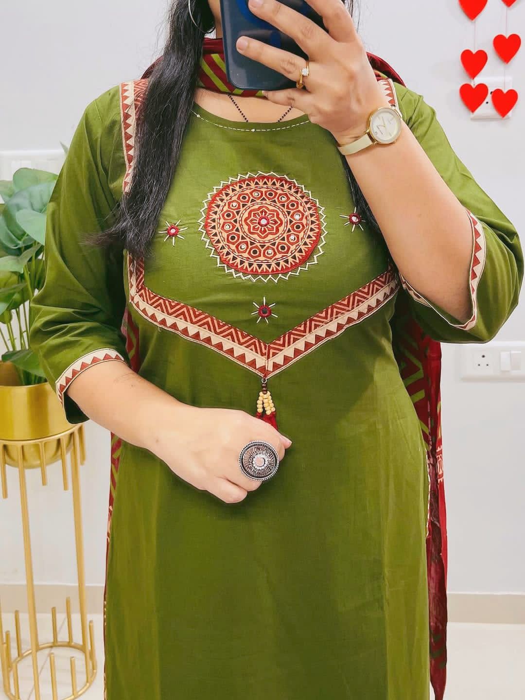 Pure fine Cotton fabric Suit Set (RA006)